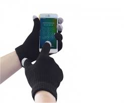Touchscreen Knit Glove Black Portwest